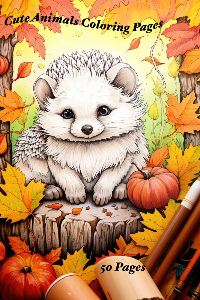 Cute Animals Coloring Book – Vol. 3 · Printable PDF cover