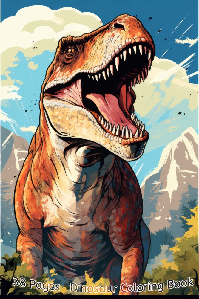 Dinosaurs Coloring Book – Vol. 2 · Printable PDF cover