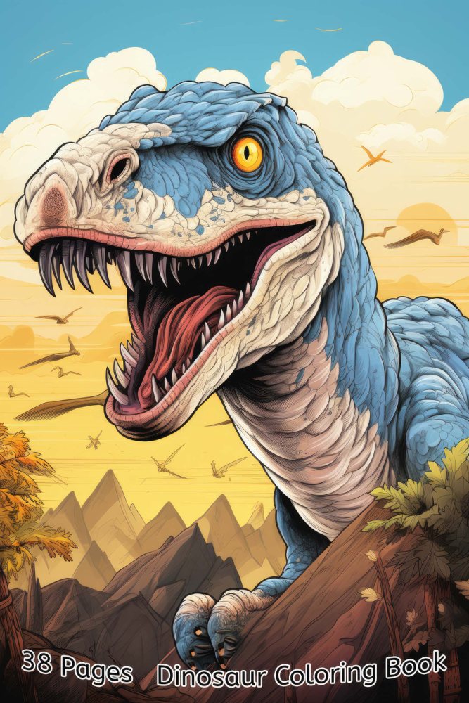 Dinosaurs Coloring Book – Vol. 3 · Printable PDF cover