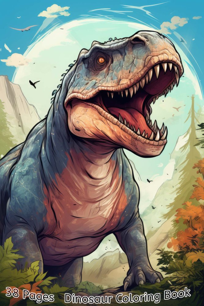 Dinosaurs Coloring Book – Vol. 5 · Printable PDF cover