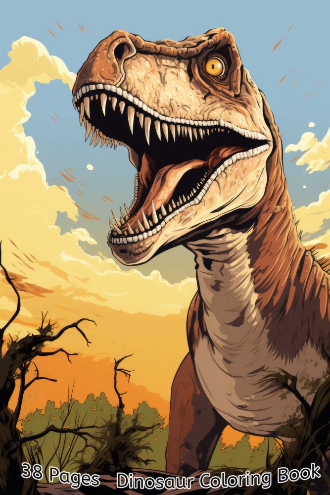Dinosaurs Coloring Book – Vol. 6 · Printable PDF cover