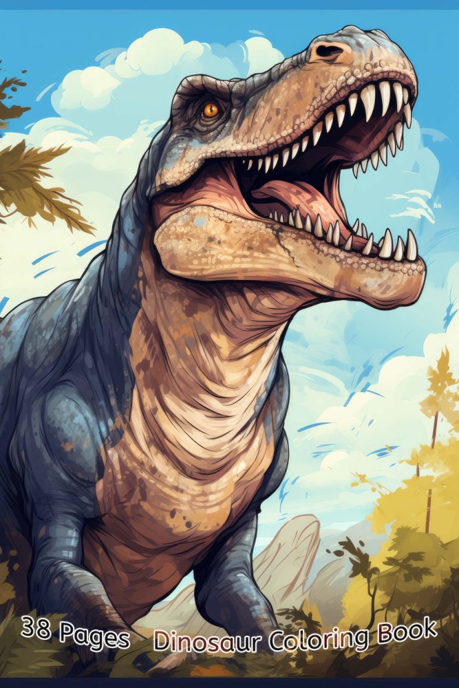 Dinosaurs Coloring Book – Vol. 7 · Printable PDF cover