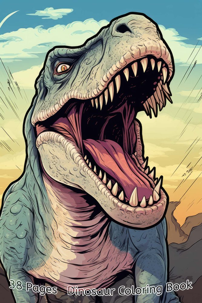 Dinosaurs Coloring Book – Vol. 8 · Printable PDF cover