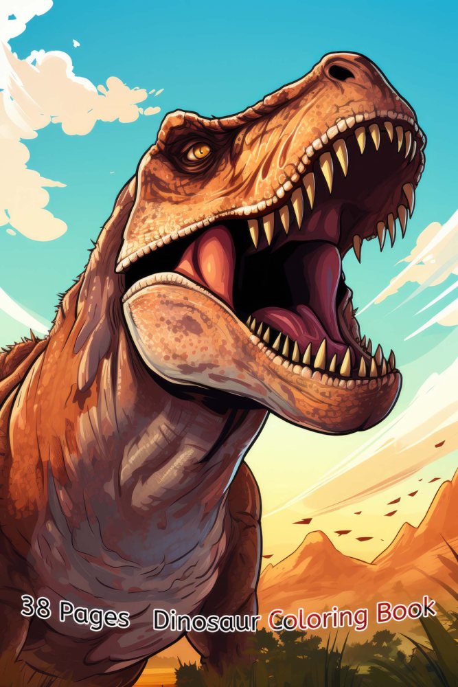 Dinosaurs Coloring Book – Vol. 9 · Printable PDF cover