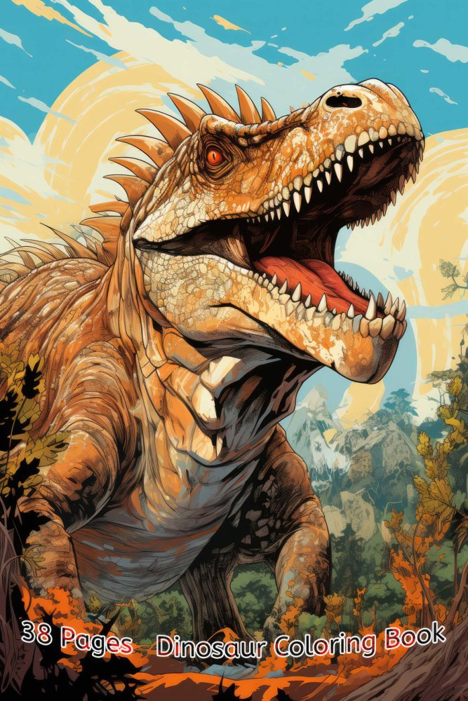 Dinosaurs Coloring Book – Vol. 11 · Printable PDF cover