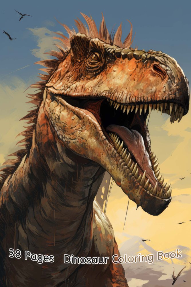 Dinosaurs Coloring Book – Vol. 12 · Printable PDF cover