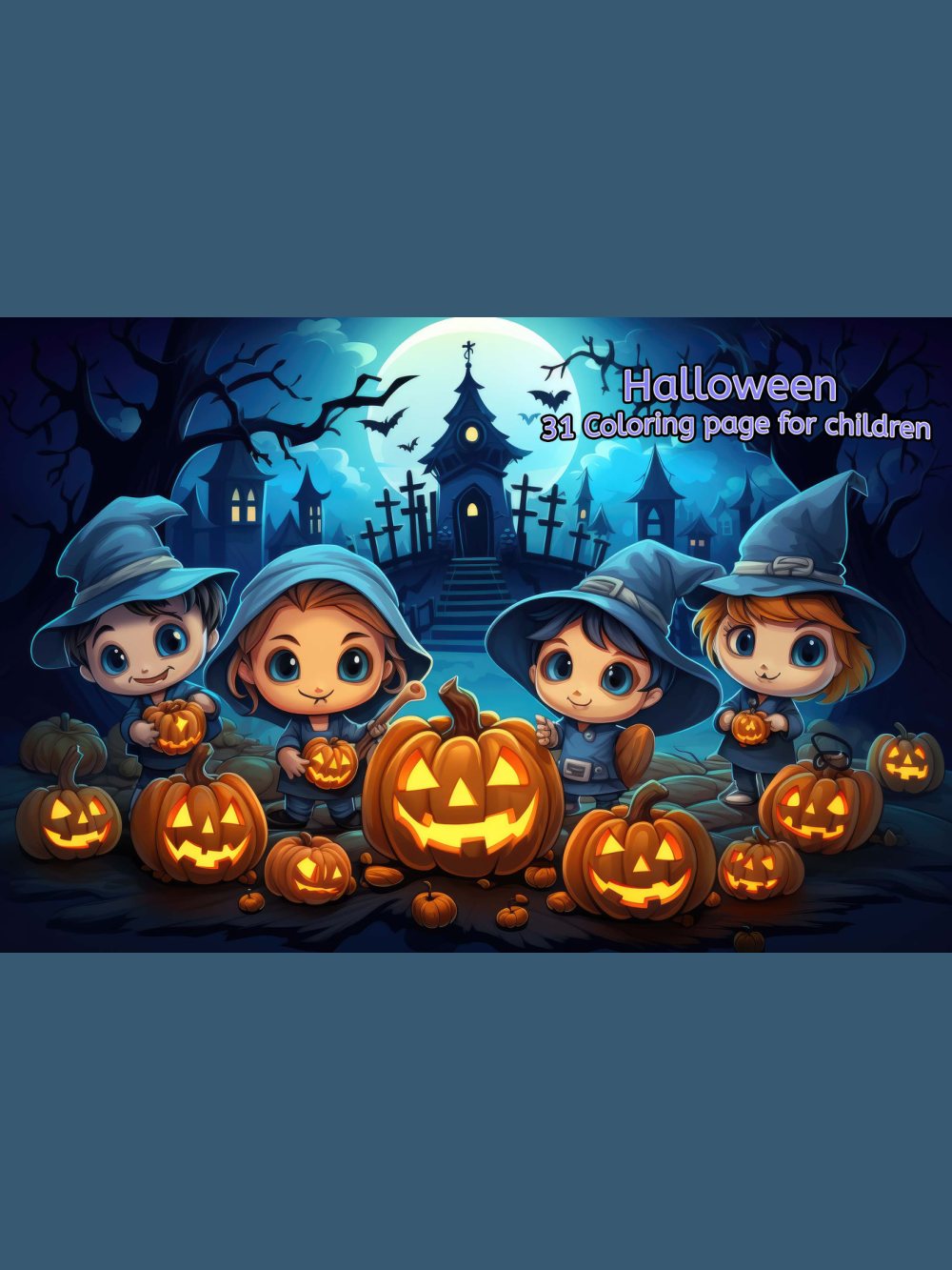 Halloween Coloring Book – Vol. 2 · Printable PDF cover