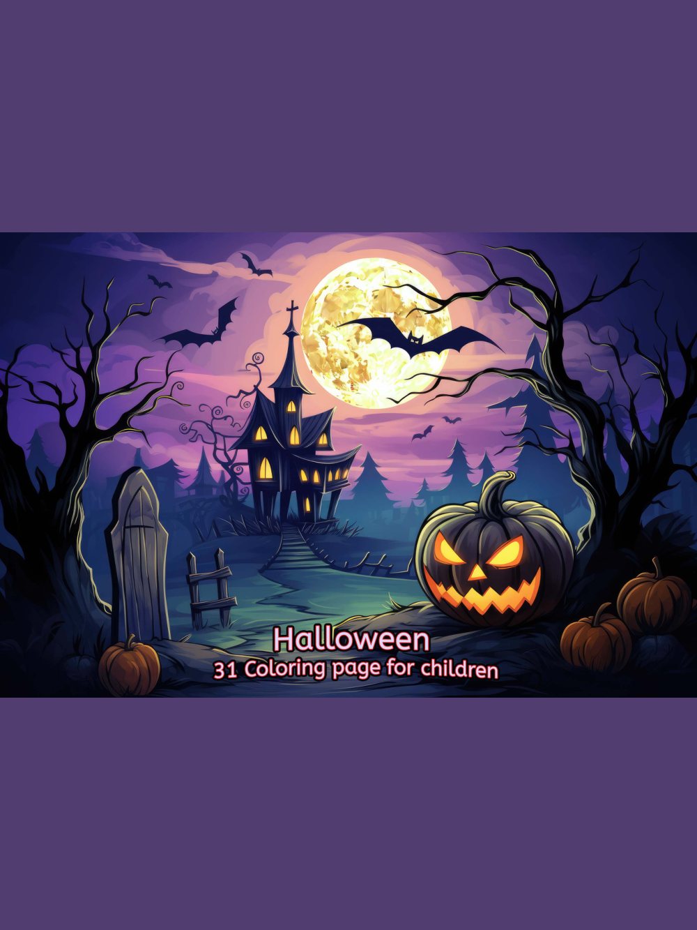 Halloween Coloring Book – Vol. 4 · Printable PDF cover