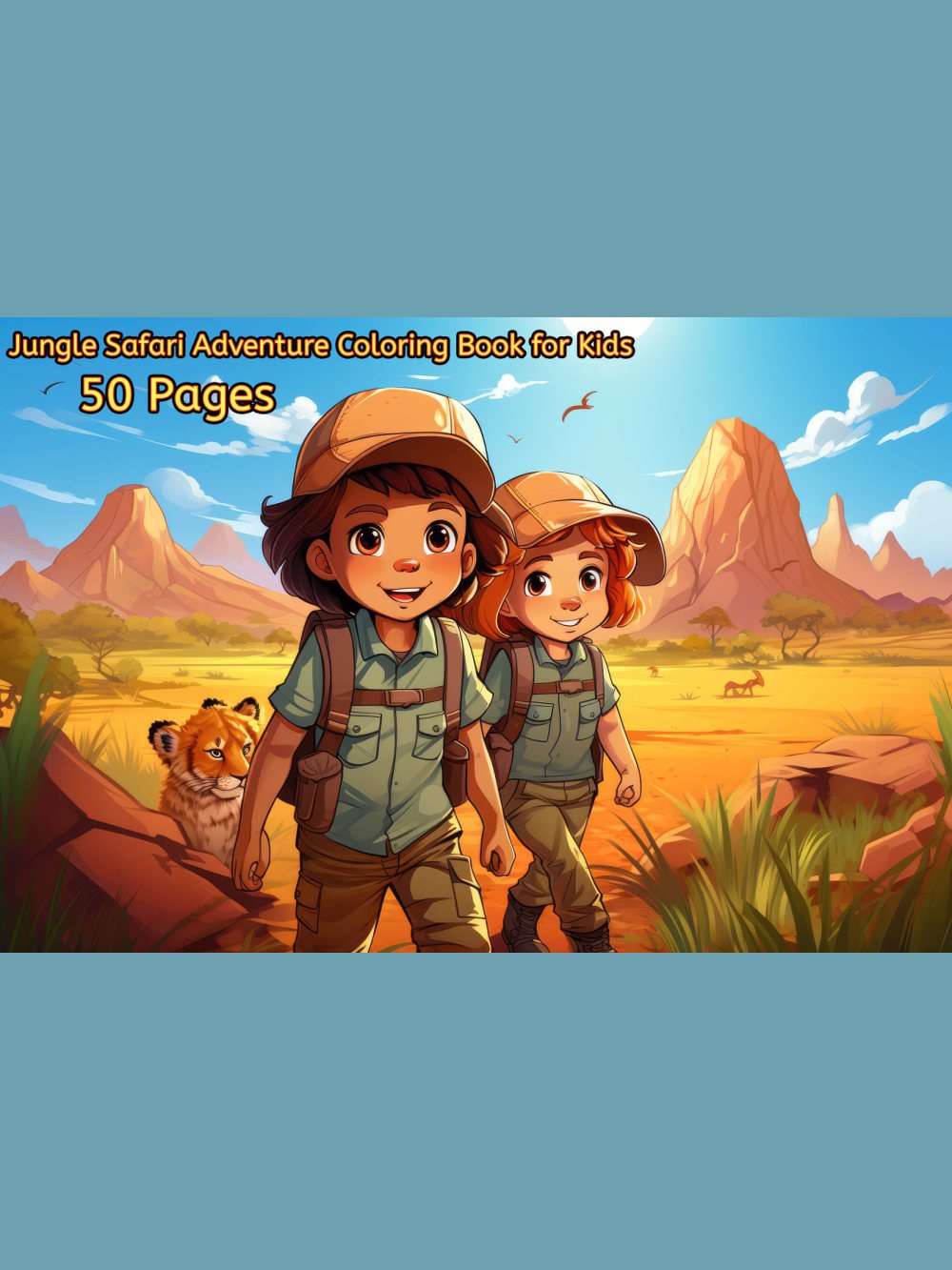 Jungle Safari Coloring Book – Vol. 2 · Printable PDF cover