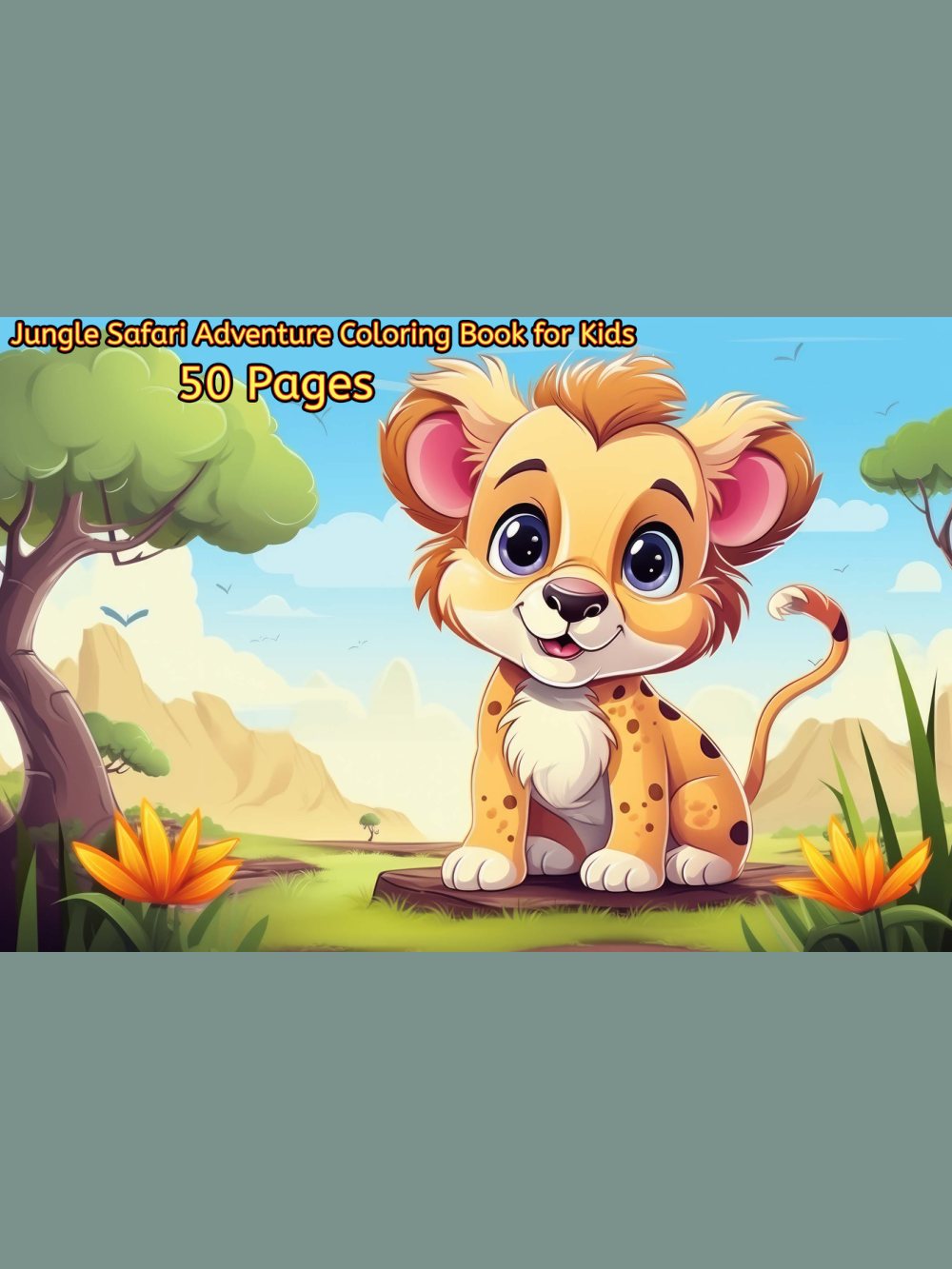 Jungle Safari Coloring Book – Vol. 4 · Printable PDF cover