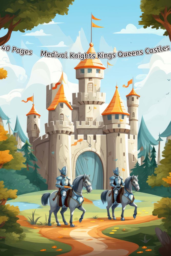 Medieval Knights Coloring Book – Vol. 2 · Printable PDF cover