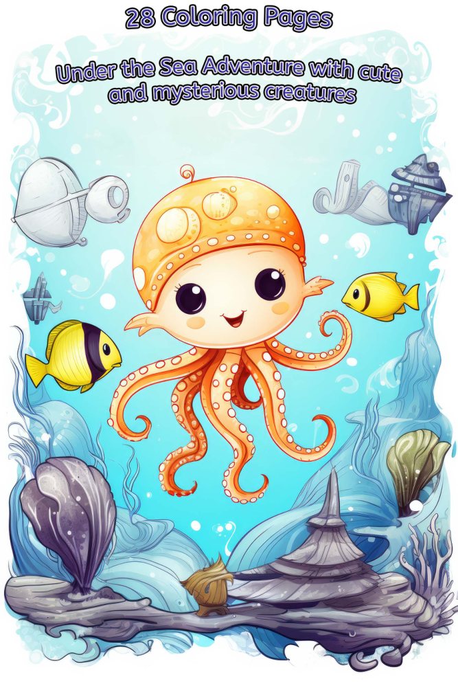 Under the Sea Coloring Book – Vol. 2 · Printable PDF cover