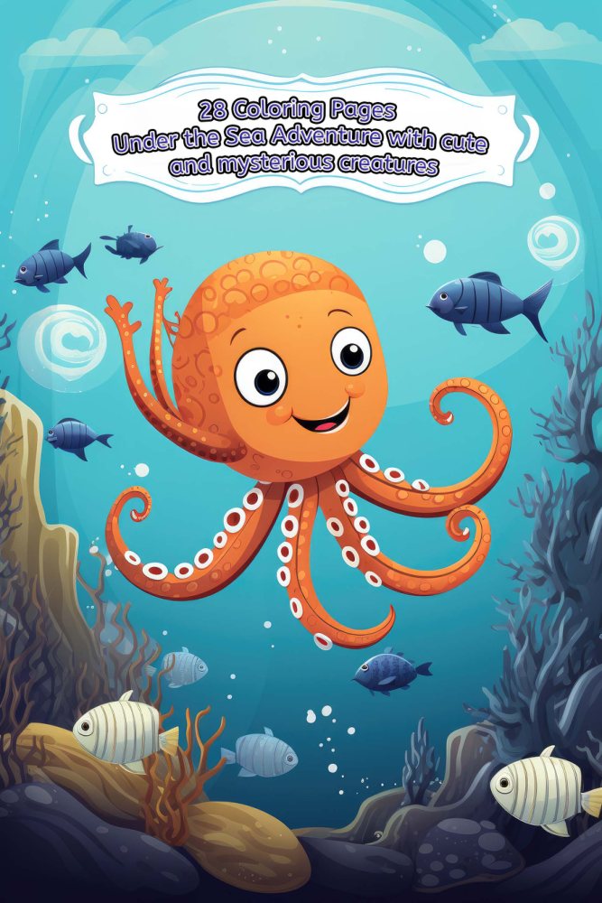 Under the Sea Coloring Book – Vol. 3 · Printable PDF cover