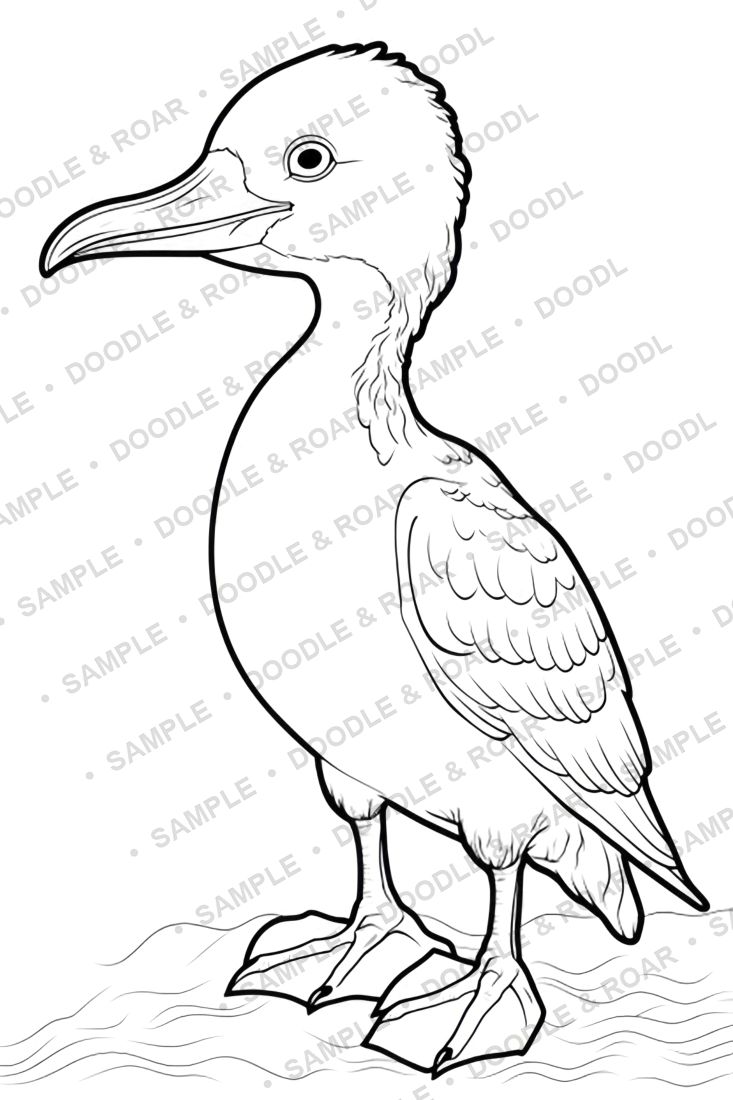 Sample page from Cute Animal Coloring Books Bundle (watermarked preview)