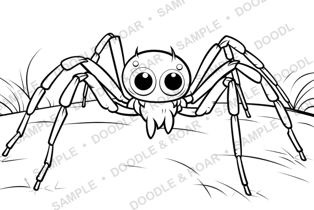 Sample page from Halloween Coloring Book Vol. 3 (watermarked preview)