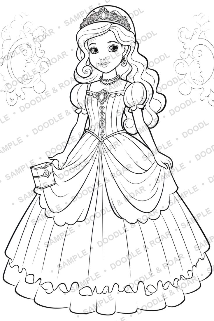 Sample page from Medieval Knight Coloring Books Bundle (watermarked preview)